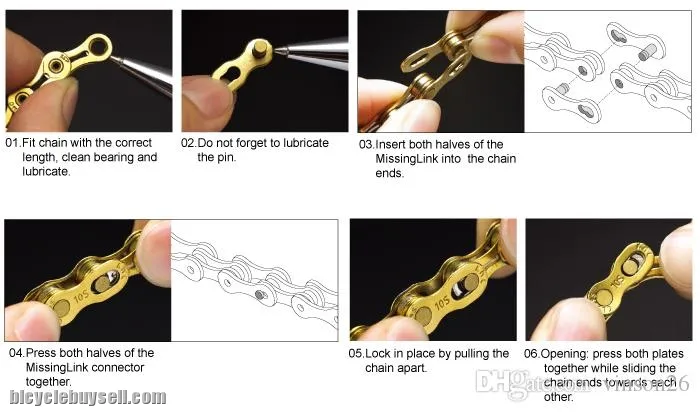 KMC-5D CL-555 11SPEED CHAIN MISSING LINK /PINS (FREE POS)