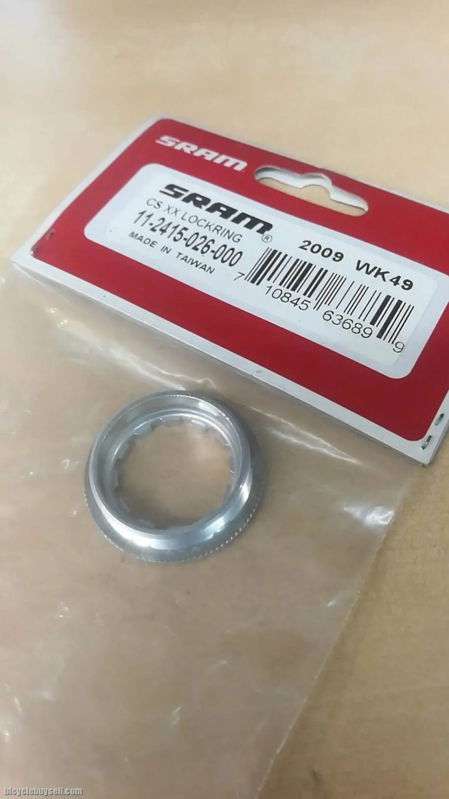 SRAM CS XX CASSETTE LOCK RING 11T ALUMINUM SILVER (FREE POS)