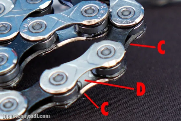 KMC X10 116L BLACK-SILVER 10SPEED CHAIN (FREE POS)