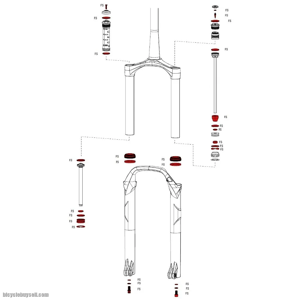 RockShox Bluto A1 Fatbike Fork Full Service Kit - 11.4018.052.000 (FREE POS)
