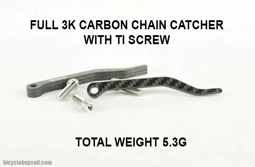 FULL CARBON CHAIN GUIDE CATCHER DROP PREVENT WITH TI SCREW (FREE POS)