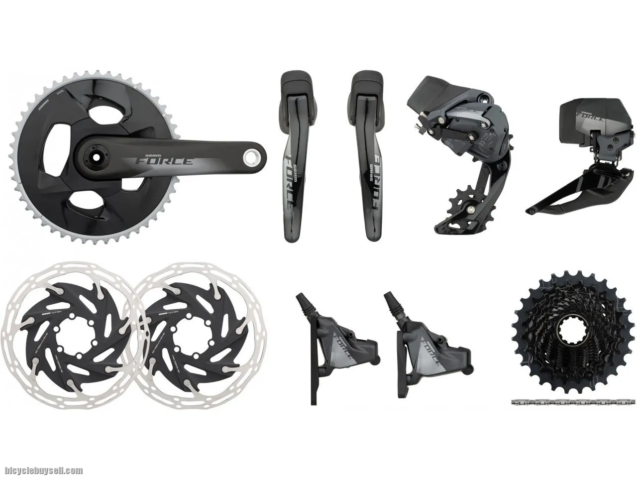 SRAM Force eTap AXS Hydraulic Disc Brake Groupset - READY STOCK