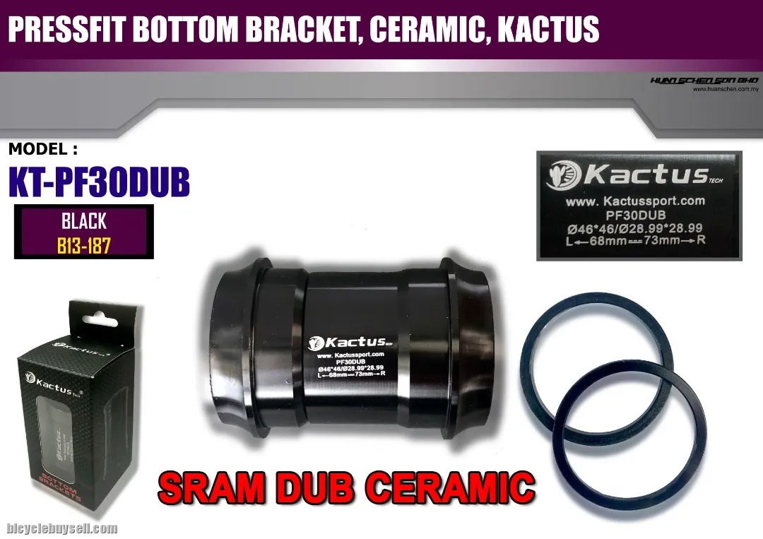 KACTUS SRAM EAGLE DUB PF30DUB CERAMIC BEARING PRESSFIT BOTTOM BRACKET