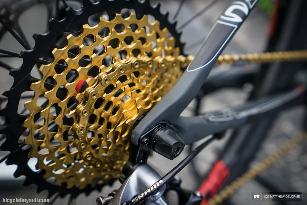 KMC X12 TI GOLD 126 LINKS GOLD 12SPEED MTB/ROAD CHAIN (free pos)