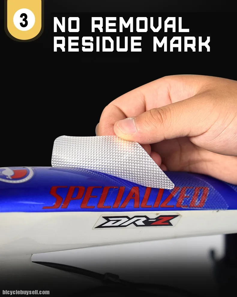3D TPU Bicycle Road Bike MTB Frame Transparent Protection Sticker Anti Scratch Resistant