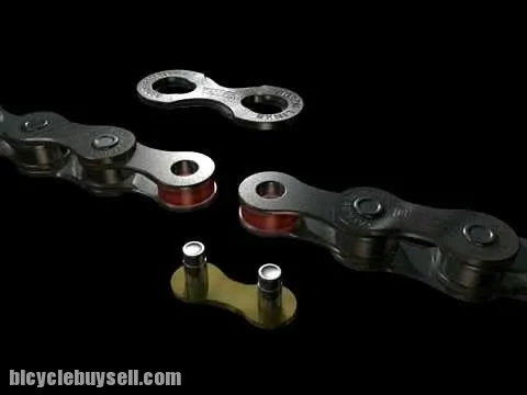 TAYA OCTO BICYCLE 7/8SPEED CHAIN SILVER BLACK 108 LINKS WITH MISSING LINK PINS ROADBIKE MTB