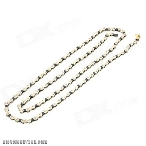 TAYA OCTO BICYCLE 7/8SPEED CHAIN SILVER BLACK 108 LINKS WITH MISSING LINK PINS ROADBIKE MTB