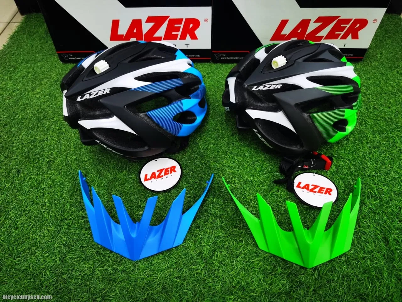 LAZER ROX CYCLING HELMET FOR ROAD MTB BELGIUM UNISIZE BLUE GREEN