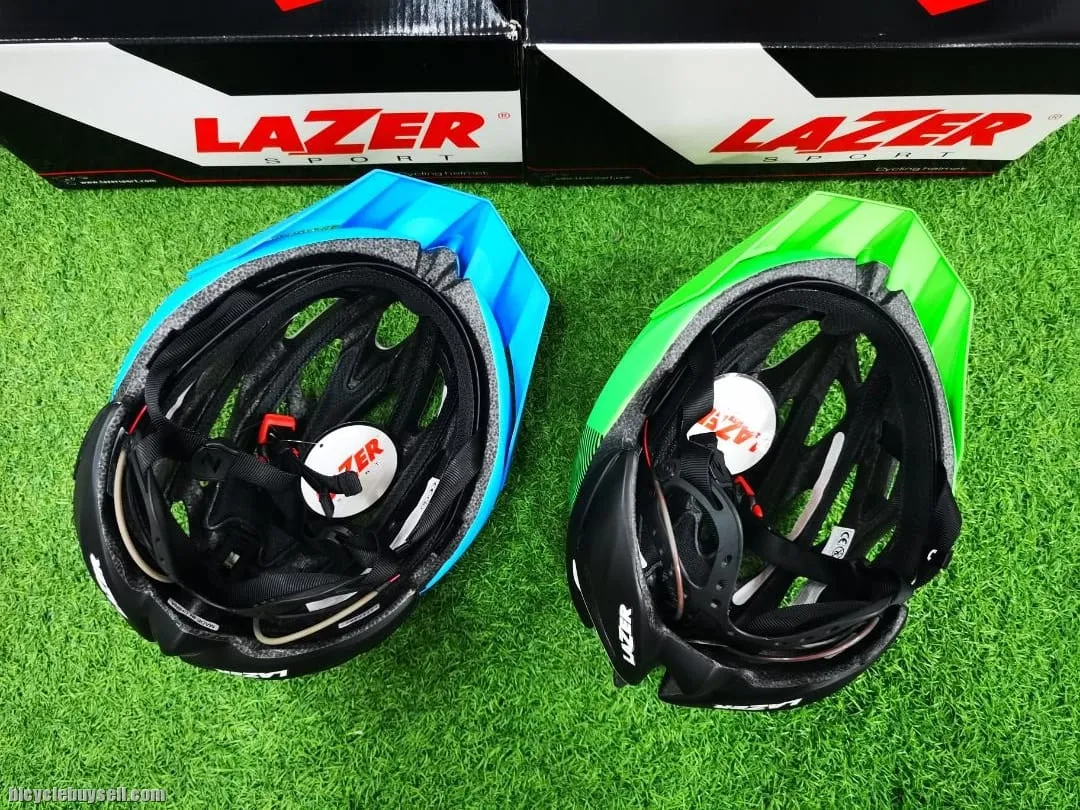 LAZER ROX CYCLING HELMET FOR ROAD MTB BELGIUM UNISIZE BLUE GREEN