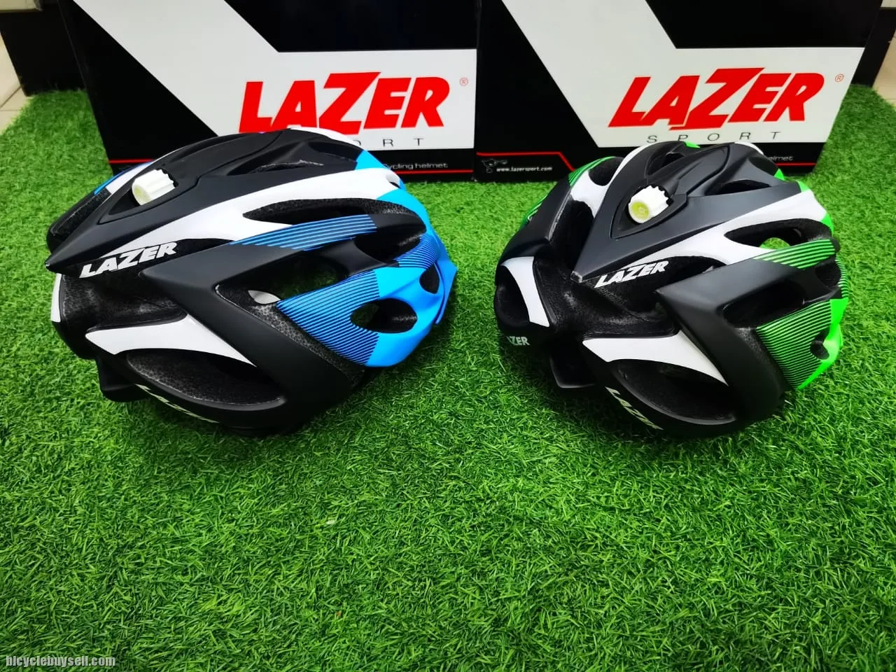 LAZER ROX CYCLING HELMET FOR ROAD MTB BELGIUM UNISIZE BLUE GREEN