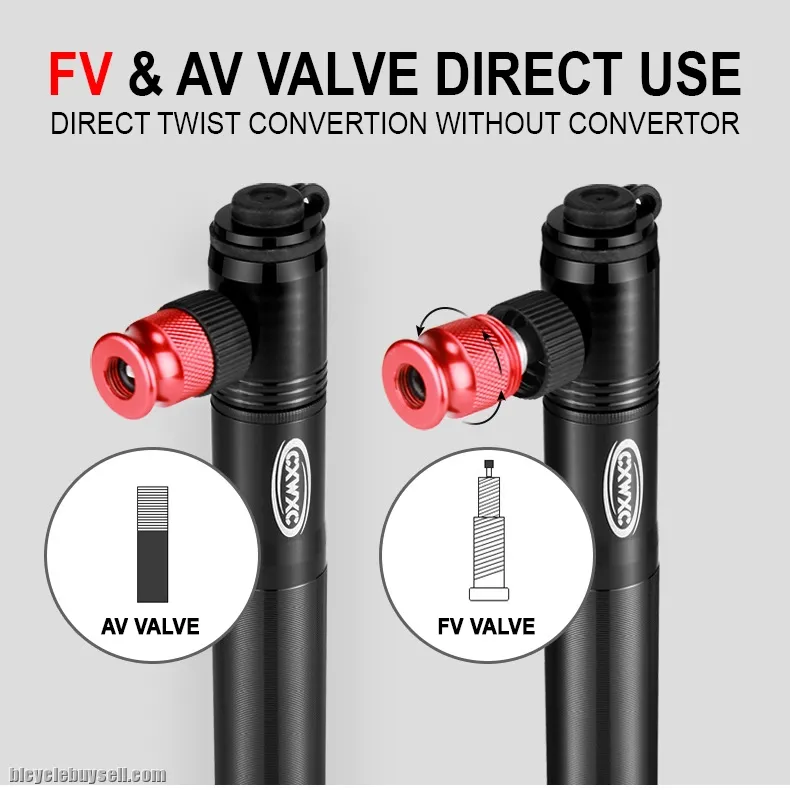 CXWXC 2 in 1 Bike Mini Hand Pump CO2 Inflator Bicycle Tire Repair Tool Presta &amp; Schrader Valve MTB