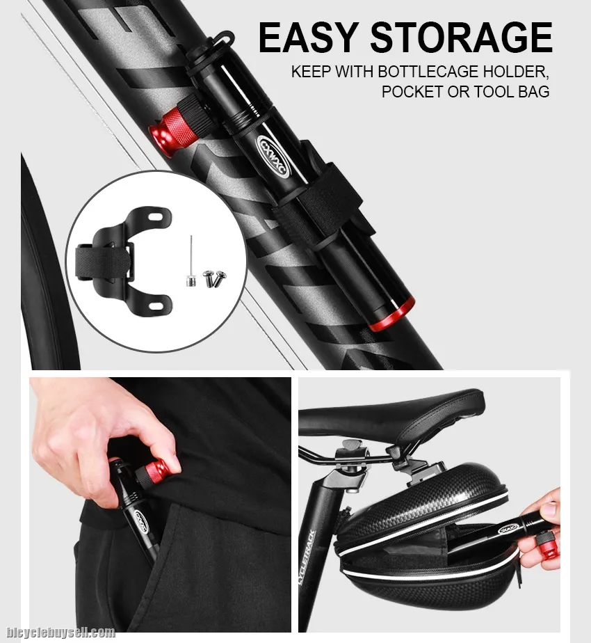 CXWXC 2 in 1 Bike Mini Hand Pump CO2 Inflator Bicycle Tire Repair Tool Presta &amp; Schrader Valve MTB