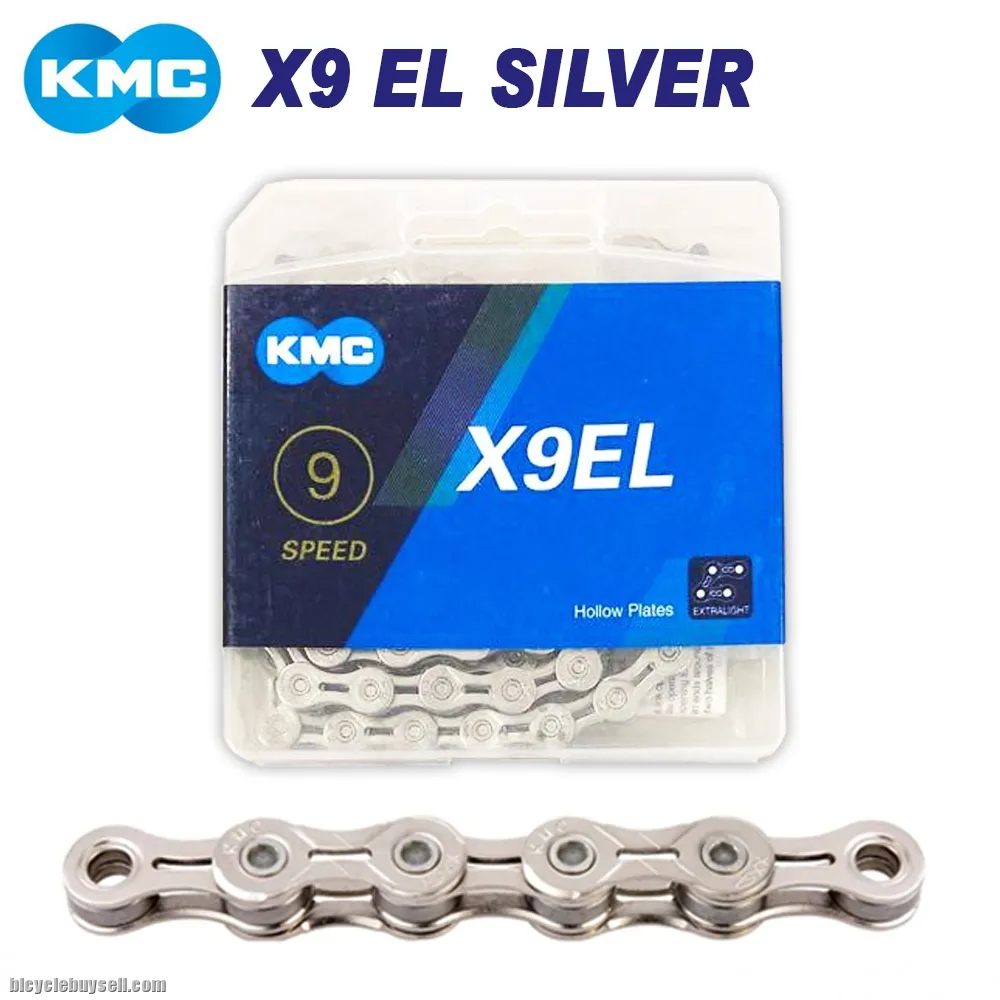 KMC X9EL HOLLOW TECH 9SPEED CHAINRING FOR MTB / ROAD BIKE GOLD &amp; SILVER COLOR