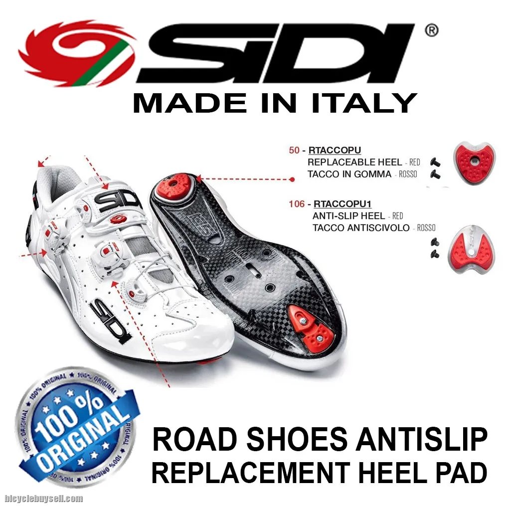 SIDI ROAD CYCLING SHOES REPLACEMENT HEEL PAD ANTISLIP RUBBER PADS FOR SIDI WIRE SHOT SIXTY ERGO GENI