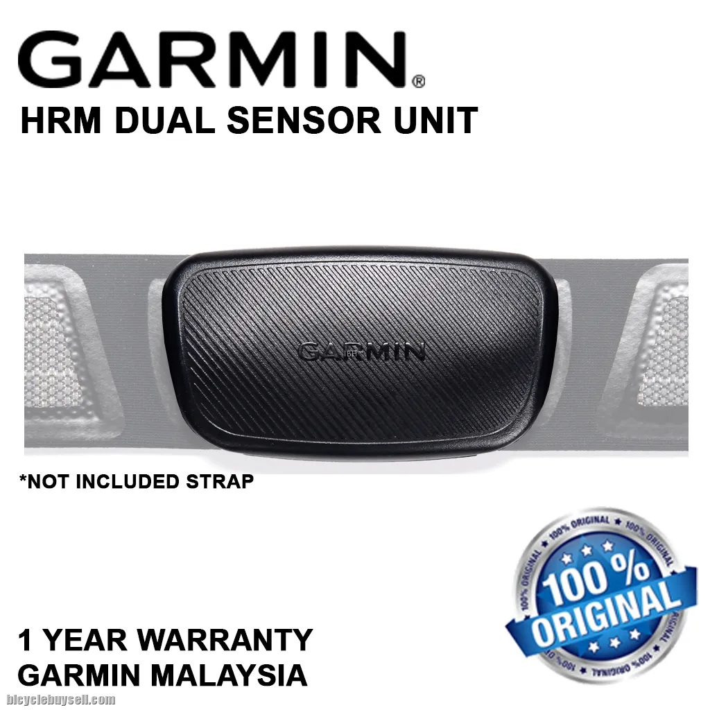 Garmin Premium Hrm Dual Sensor Unit With Bluetooth Ant+ Heart Rate Monitor Clip Cycling