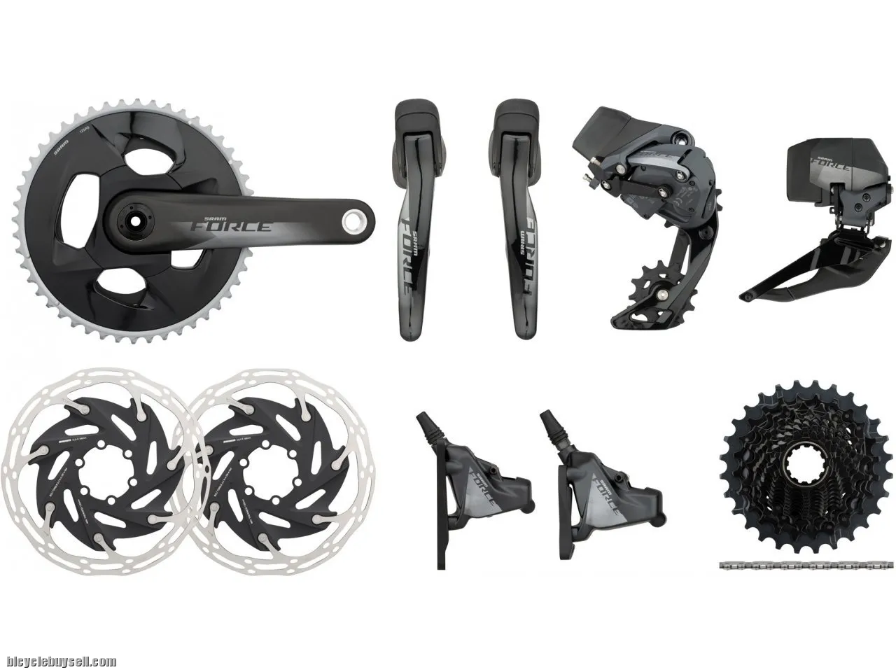 SRAM Force eTap AXS Hydraulic Disc Brake Groupset - READY STOCK