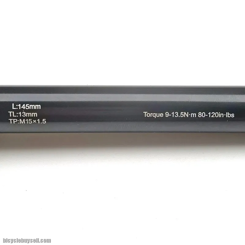 BICYCLE THRU AXLE TA 15X100MM FRONT ROAD MTB MOUTAIN BIKE FORK AXLE QUICK RELEASE QR