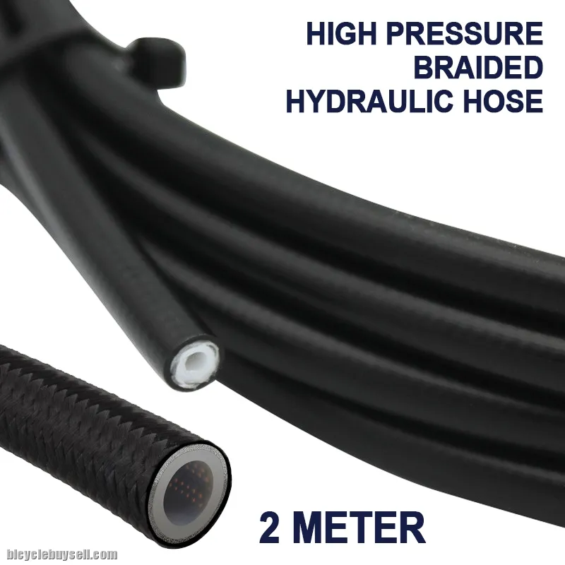 SHIMANO MTB HYDRAULIC BRAKE HOSE 2 METER WITH BANJO JOINT PINS COMPLETE SET