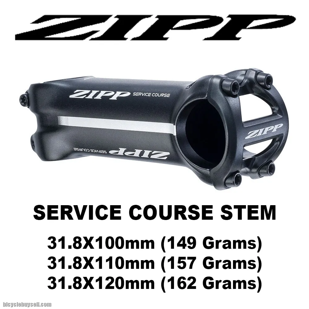 ZIPP SERVICE COURSE ALLOY STEM 31.8X 100MM 110MM 120MM