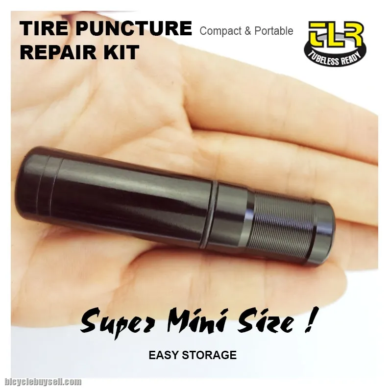 Bicycle Tire Puncture Repair Kit Tubeless Patch MTB Road Bike Tayar Bocor Lobang Hole Glue Stick