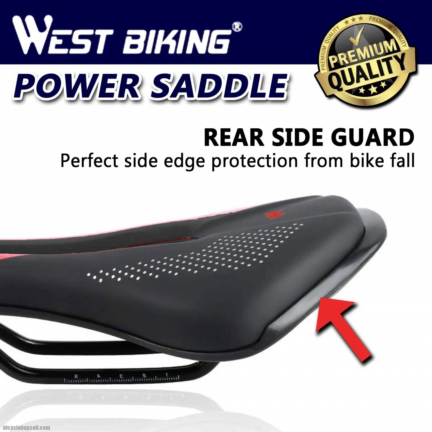 West Biking Power Stealth 150X255mm Road Comfort Saddle Short Saddle For Road Bike Mtb Seat