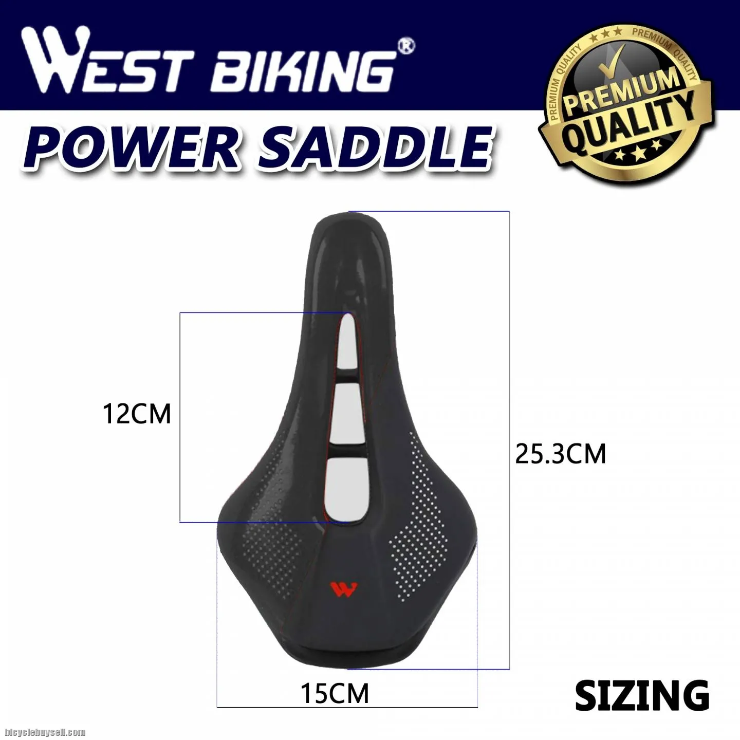 West Biking Power Stealth 150X255mm Road Comfort Saddle Short Saddle For Road Bike Mtb Seat