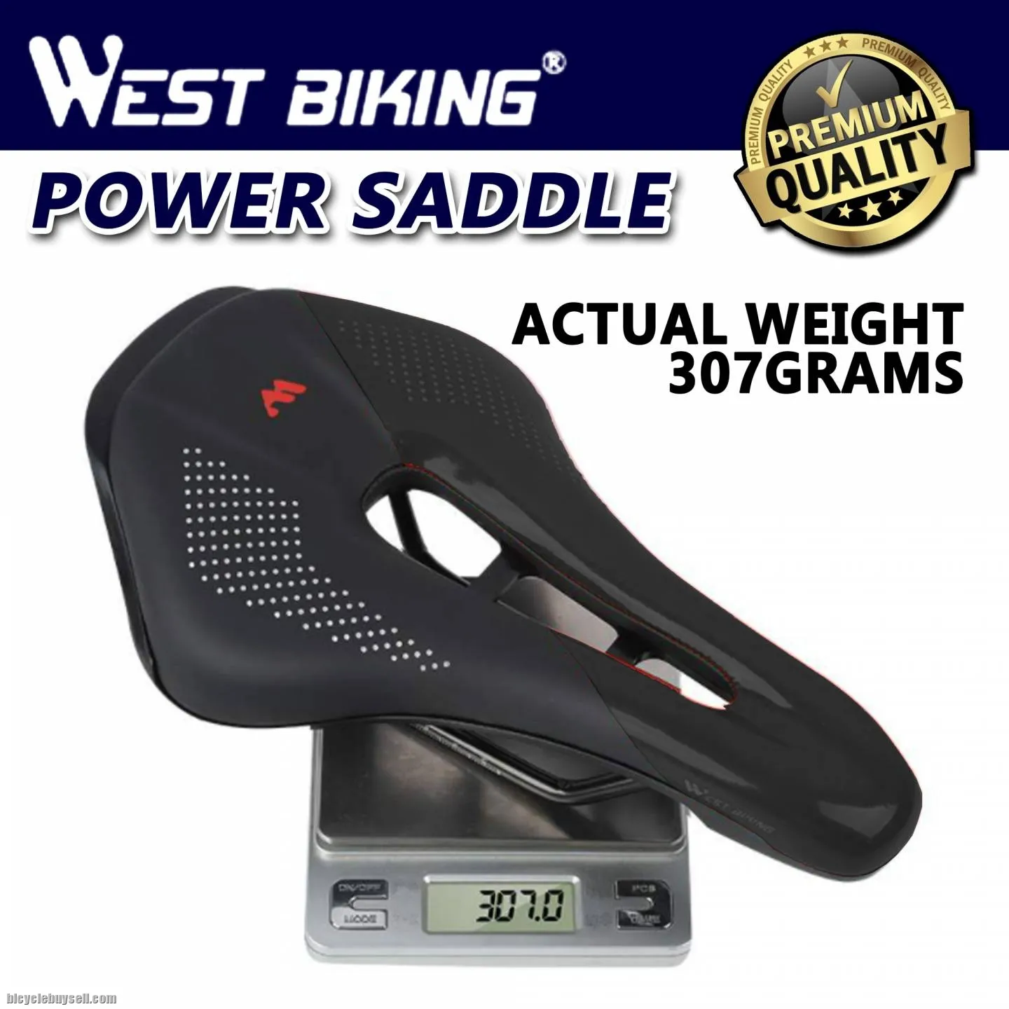 West Biking Power Stealth 150X255mm Road Comfort Saddle Short Saddle For Road Bike Mtb Seat
