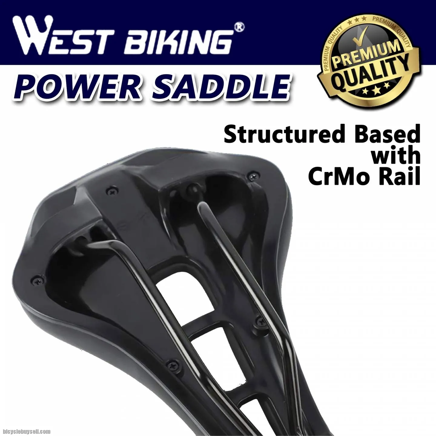 West Biking Power Stealth 150X255mm Road Comfort Saddle Short Saddle For Road Bike Mtb Seat