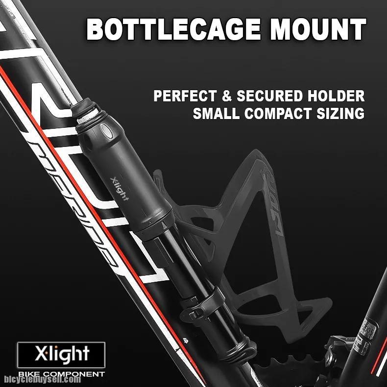Xlight Mini Bike Pump Flex Hose Schrader Presta Valve Aluminum Alloy Portable 100PSI