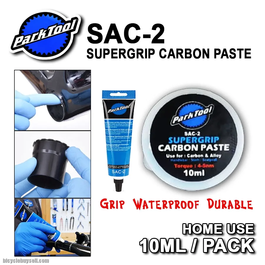 Parktool SAC 2 Carbon Friction Paste Compound 10ml Anti Slip Loose Grease Supergrip Carbon Alloy