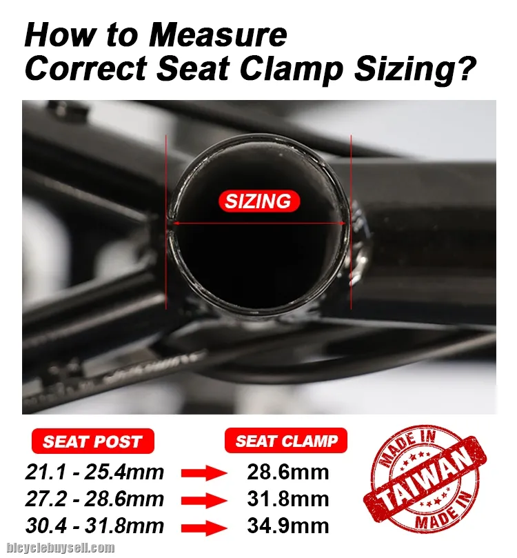 Gineyea Super Light Bolt On Seat Post Clamp Lock Bicycle Road Bike MTB Saddle 31.6 27.2 34.9 mm