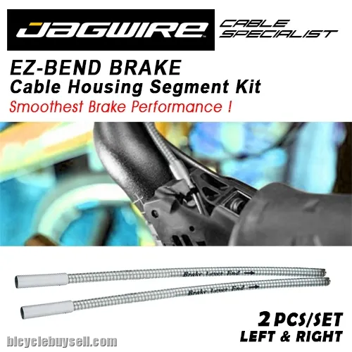 Jagwire EZ Bend Brake Cable Housing Segment Kit Brek Cable Routing Smoother Adaptor Hose Kit