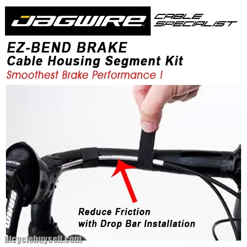 Jagwire EZ Bend Brake Cable Housing Segment Kit Brek Cable Routing Smoother Adaptor Hose Kit