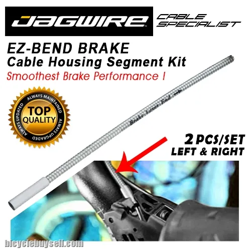 Jagwire EZ Bend Brake Cable Housing Segment Kit Brek Cable Routing Smoother Adaptor Hose Kit