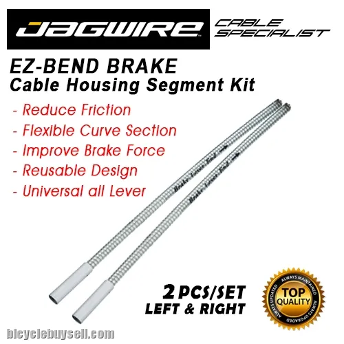 Jagwire EZ Bend Brake Cable Housing Segment Kit Brek Cable Routing Smoother Adaptor Hose Kit