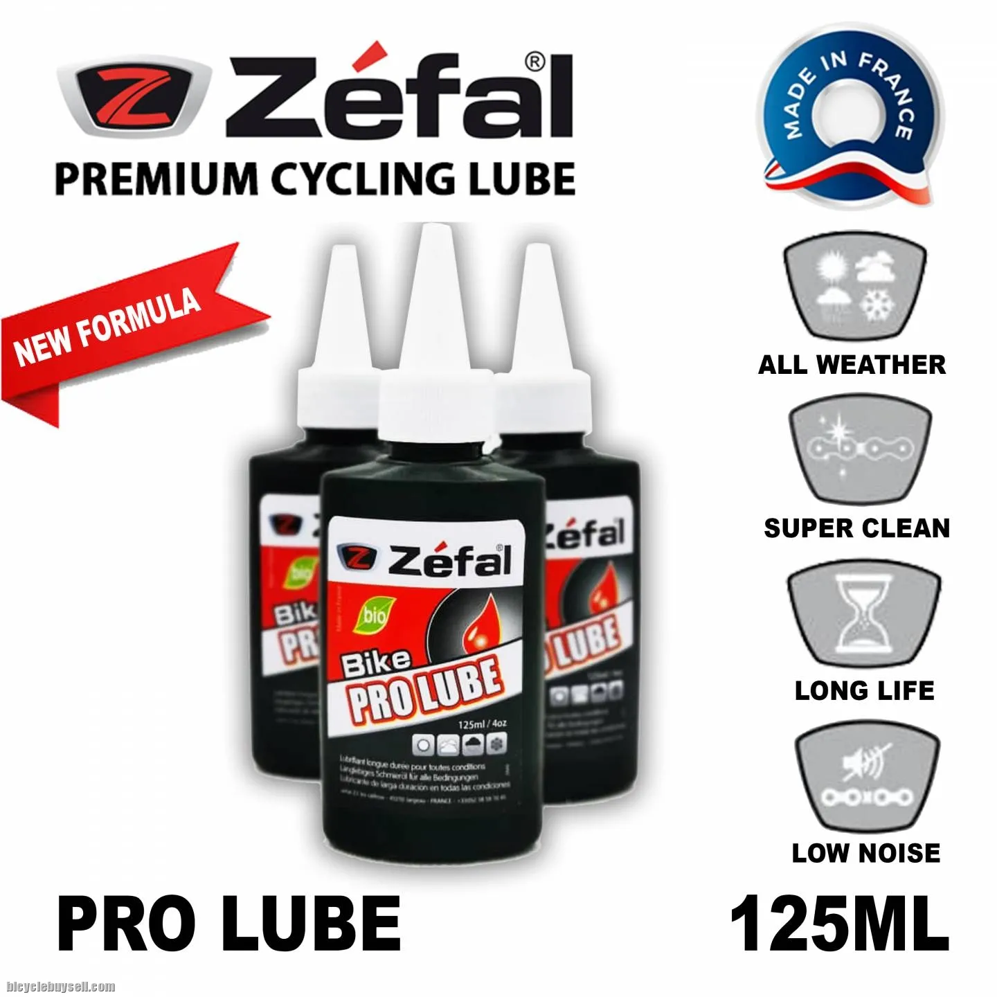 Zefal Bicycle Chain Lube Pro Series 125ml Road Bike MTB Moutain Chainlube Minyak Rantai Basikal Fran