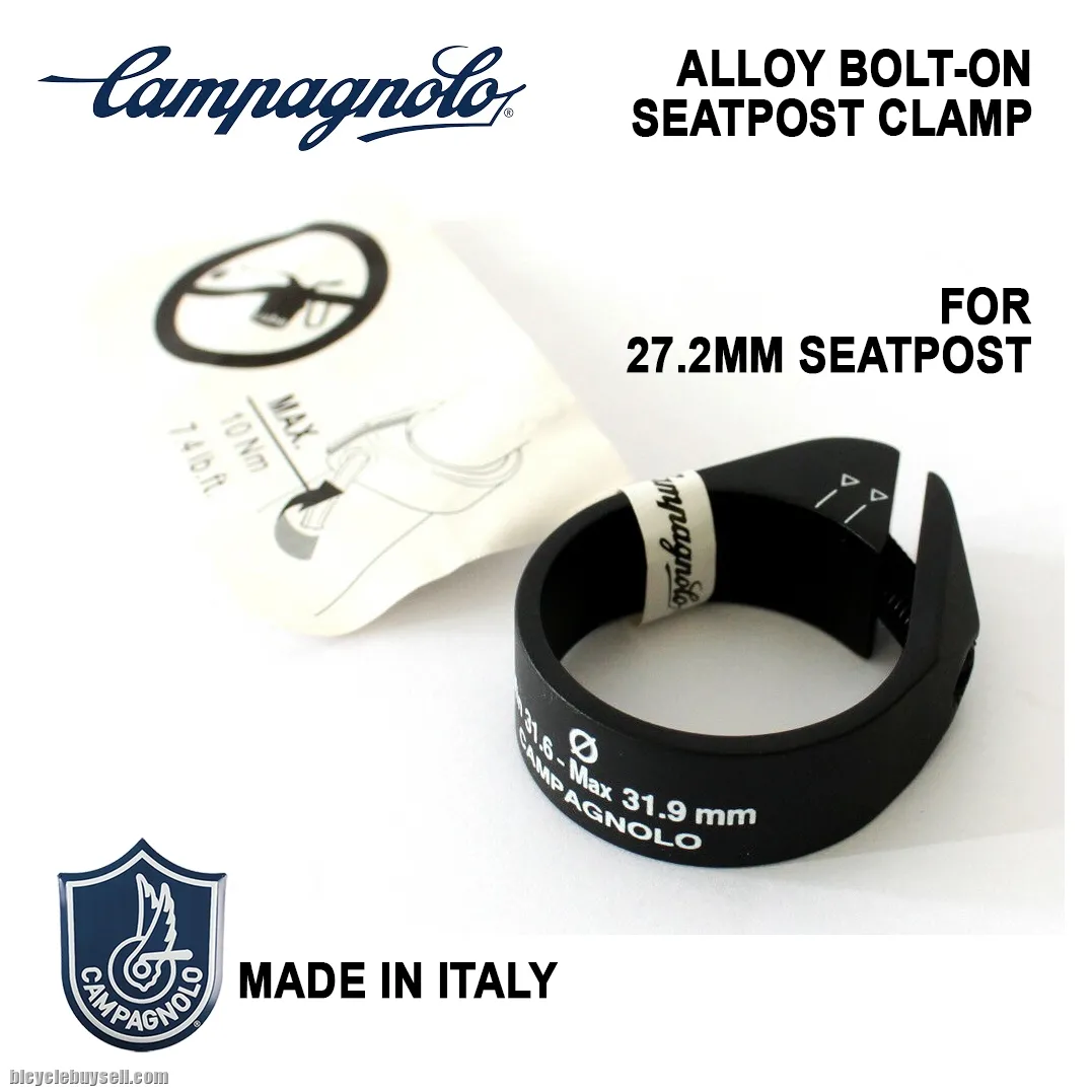 Campagnolo 27.2mm Seatpost Clamp Bolt on Seat Clamp Size 31.6 - 31.9mm Bicycle Road Bike MTB