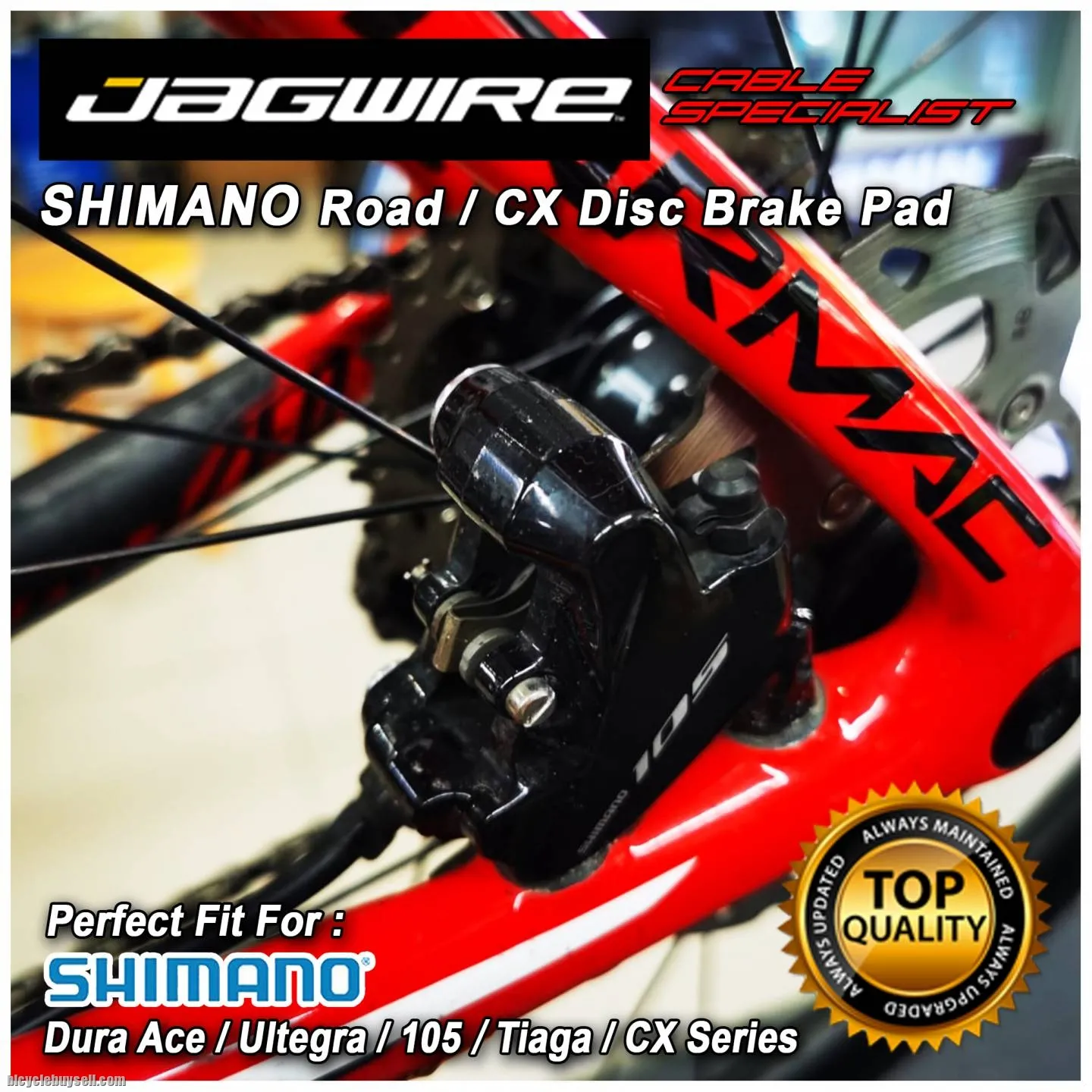 Jagwire DCA004 Road Disc Brake Pad for Shimano Dura Ace 9120 9170 Ultegra 8020 8070 105 7020 Road