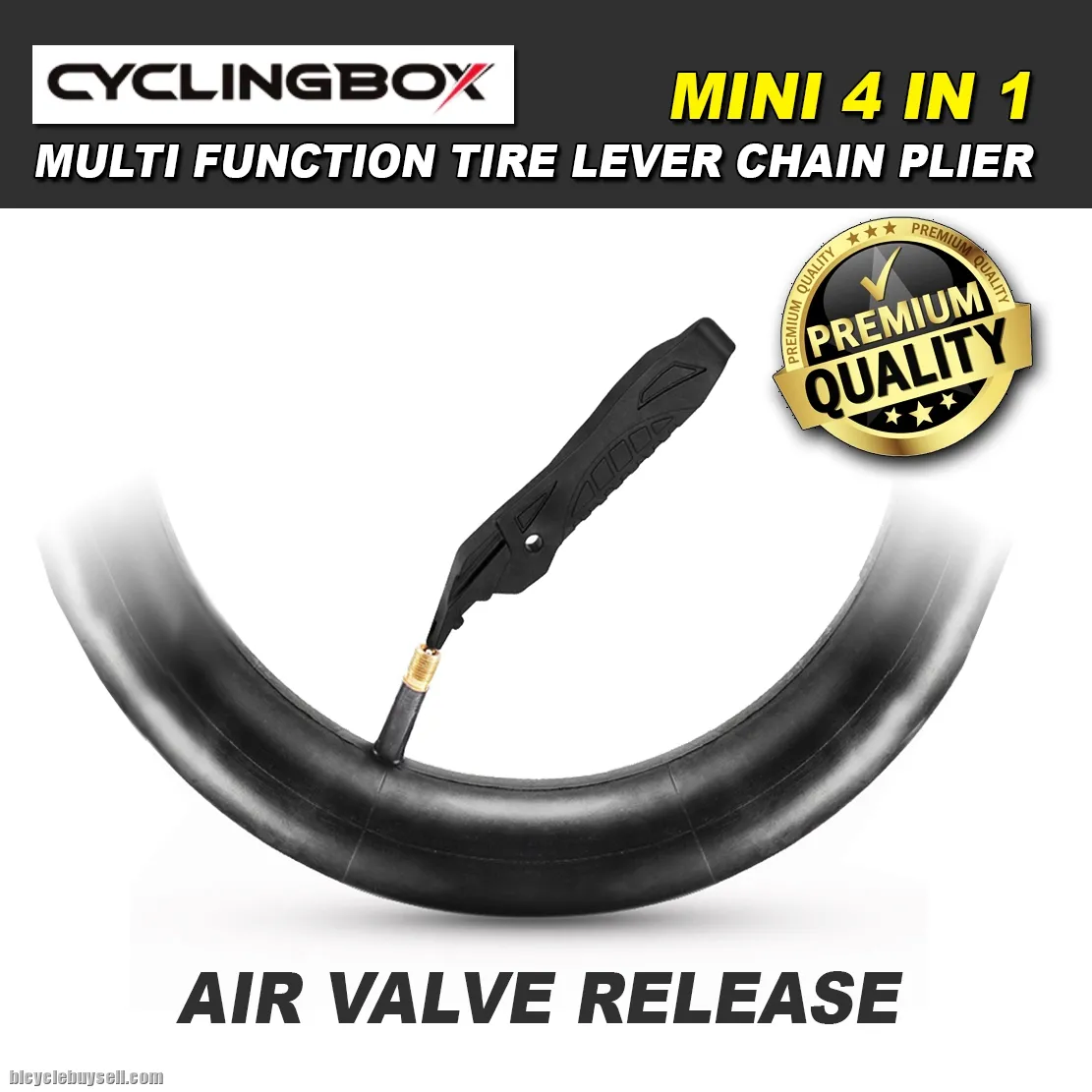 Cycling Box Mini 4 in 1 Tire Lever Chain Plier Missing Link Open Lock Tools Bicycle Road Bike