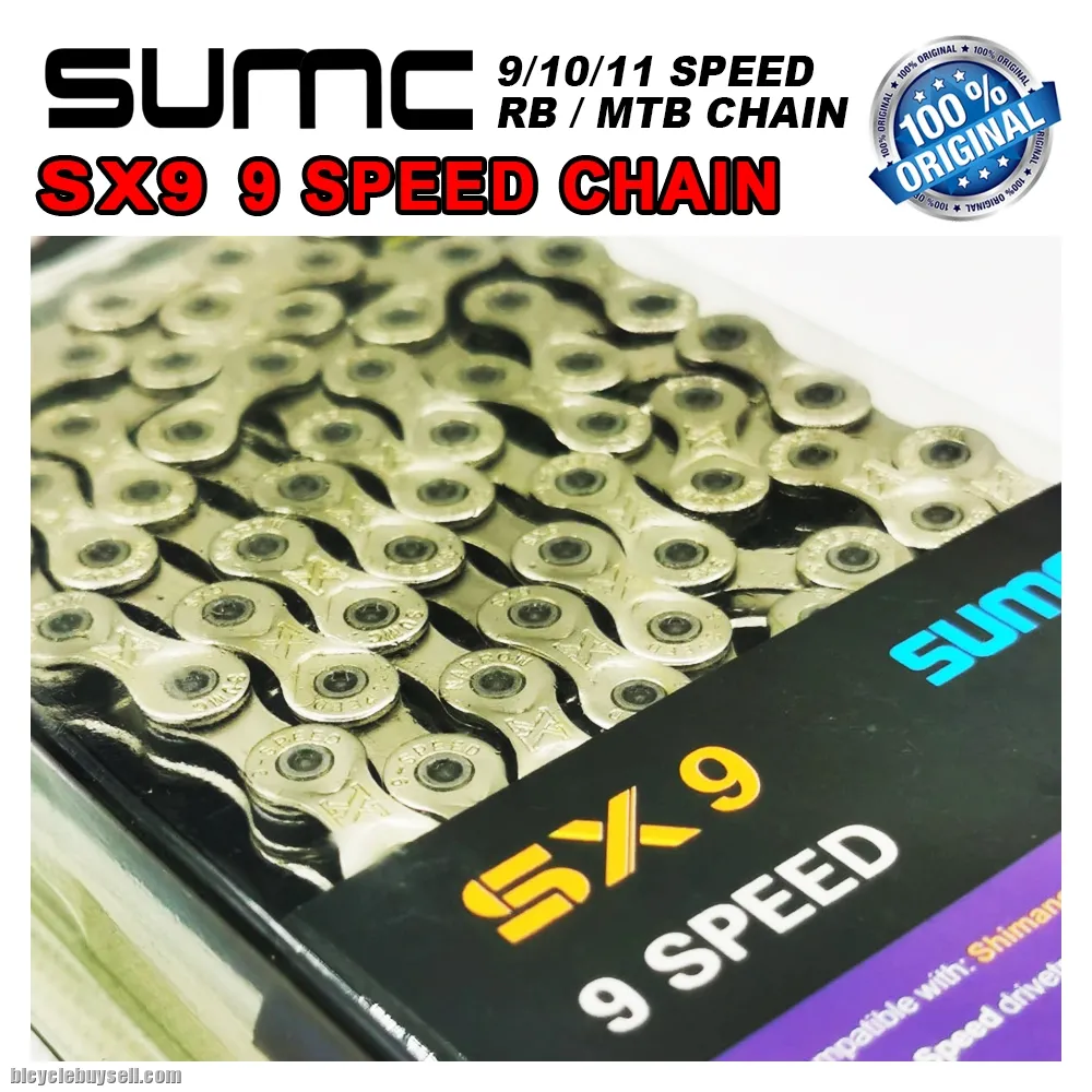 SUMC 9 10 11 Speed Bicycle Chain 116L Silent Durable Light Weight Road Bike MTB Hollow Chains