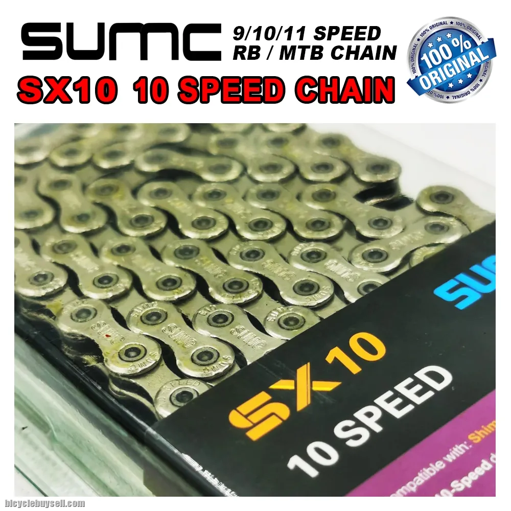 SUMC 9 10 11 Speed Bicycle Chain 116L Silent Durable Light Weight Road Bike MTB Hollow Chains