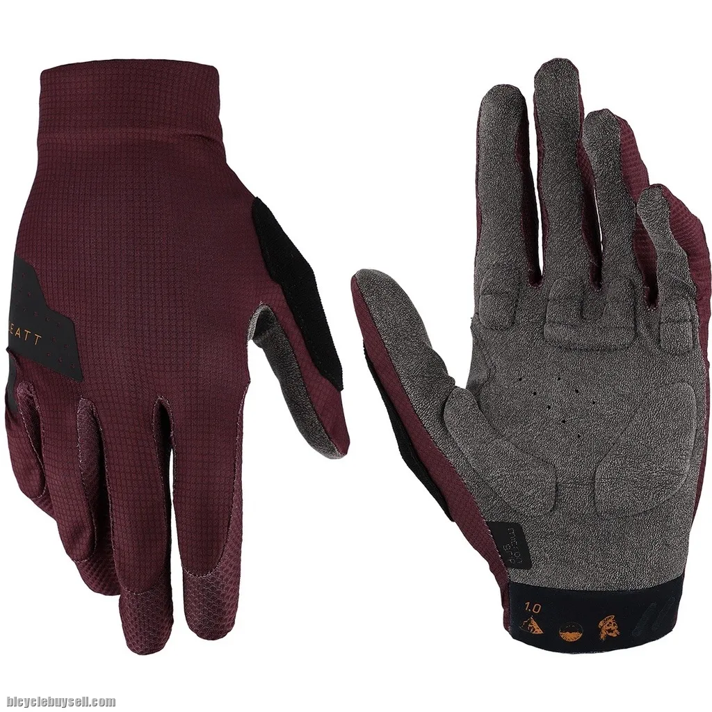 LEATT MTB 1.0 PADDED PALM FULL FINGER GLOVES