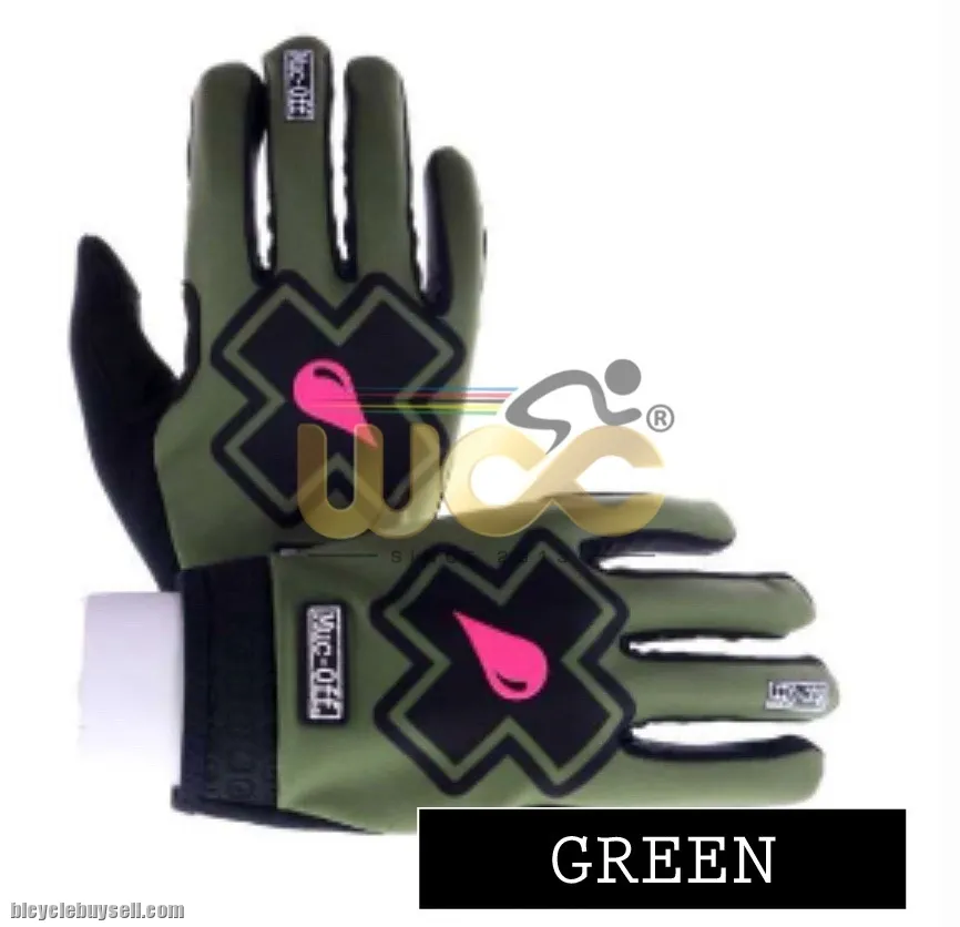 MUC-OFF MTB GLOVES PREMIUM CYCLING GLOVE FULL FINGER BLACK CAMO BOLT