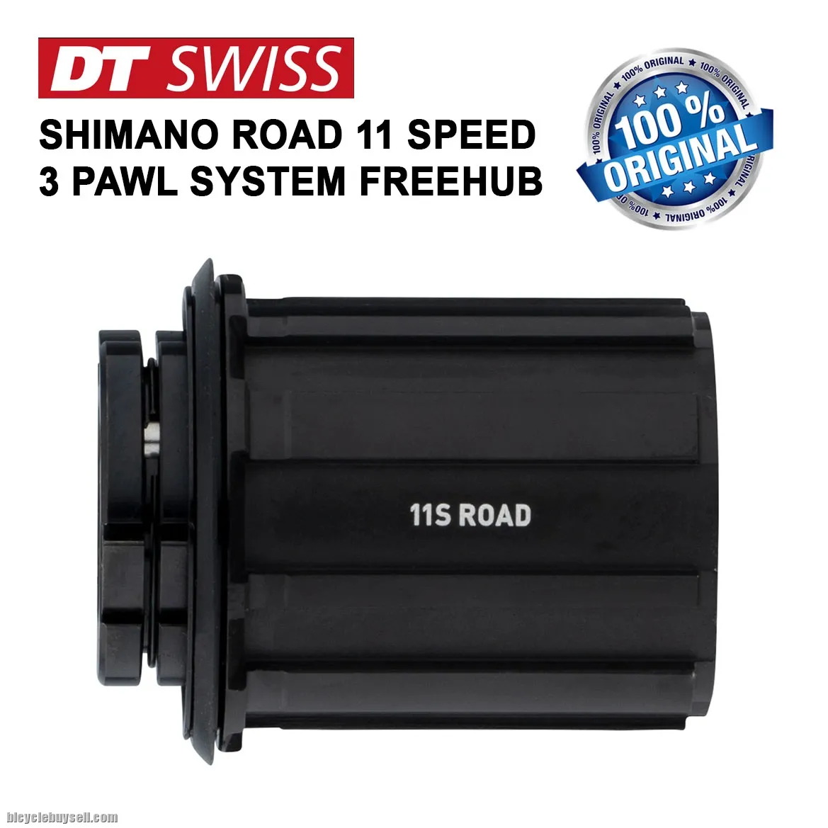 DT Swiss Road Freehub 3 Pawls Shimano 11 Speed Cassette Body Replacement Part 9mm Qr Adaptor