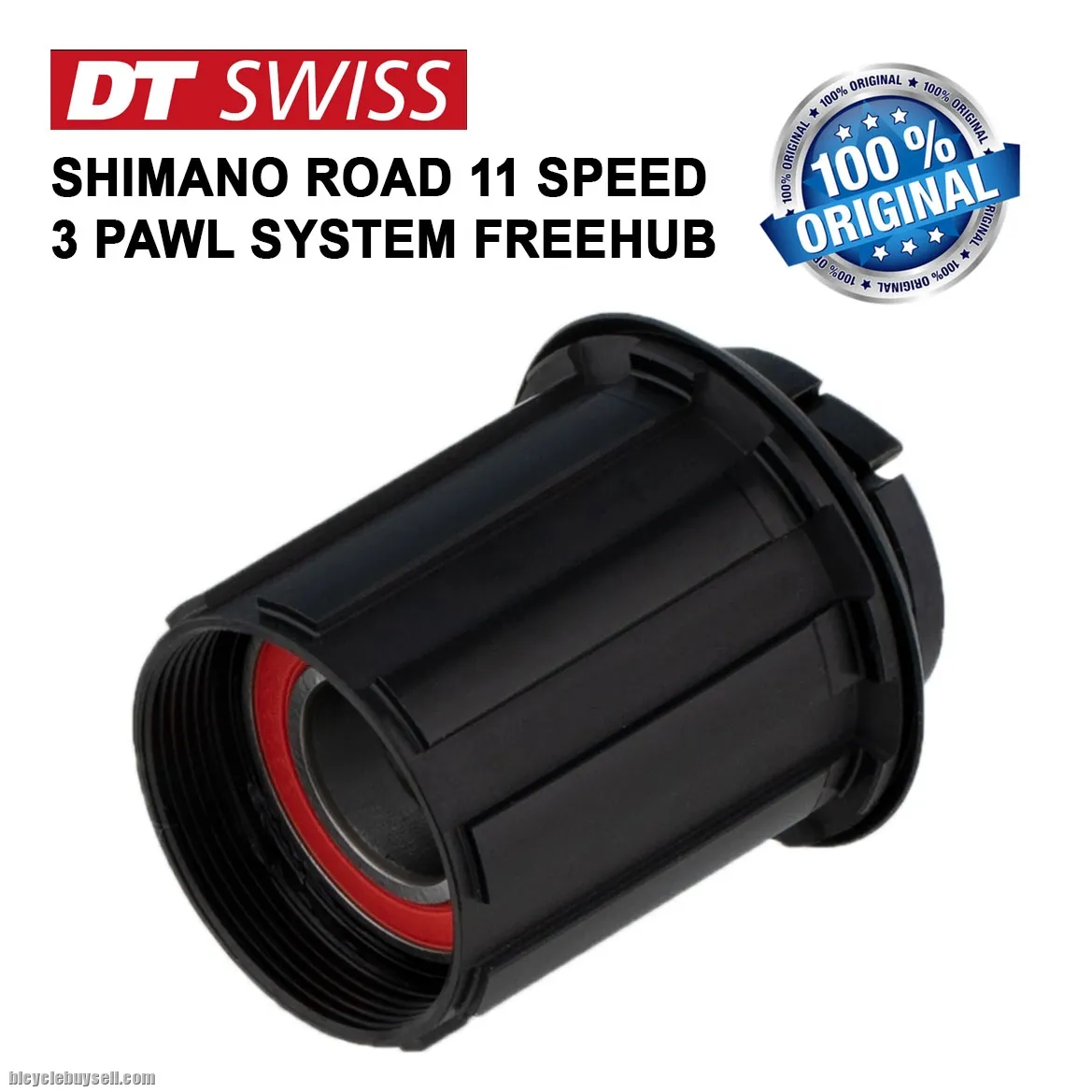 DT Swiss Road Freehub 3 Pawls Shimano 11 Speed Cassette Body Replacement Part 9mm Qr Adaptor