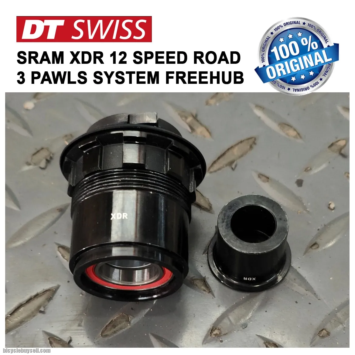 DT Swiss Road Freehub 3 Pawls Sram XDR 12 Speed Cassette Body Replacement Part 12mm Disc Brake Adapt