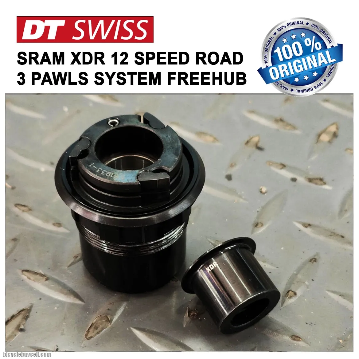 DT Swiss Road Freehub 3 Pawls Sram XDR 12 Speed Cassette Body Replacement Part 12mm Disc Brake Adapt