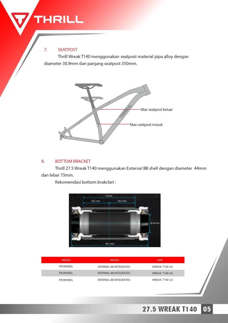 WREAK 27.7 T140 FRAME | AGGRESSIVE/HARDCORE HARDTAIL | THRILL BICYCLE