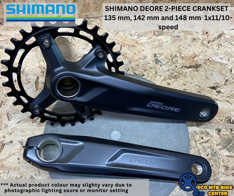 SHIMANO DEORE 2-PIECE CRANKSET  135 mm, 142 mm and 148 mm  1x11/10-speed FC-M5100-1