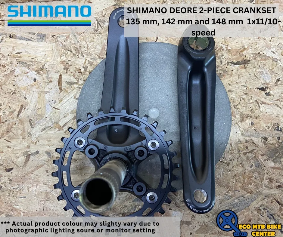 SHIMANO DEORE 2-PIECE CRANKSET  135 mm, 142 mm and 148 mm  1x11/10-speed FC-M5100-1
